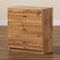 Baxton Studio Decon Modern and Contemporary Oak Brown Finished Wood 3-Drawer Storage Chest 189-11975-ZORO - alternate 7